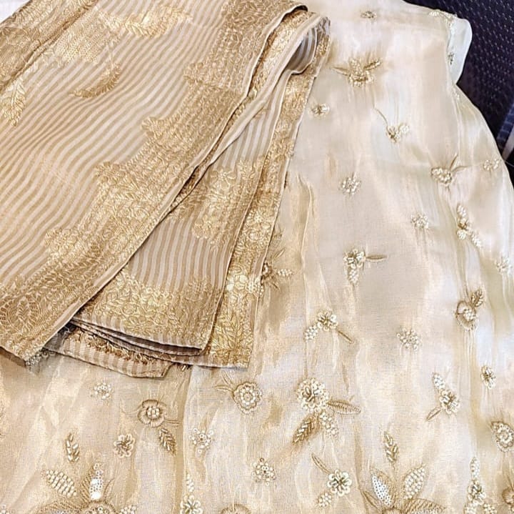 Fancy party wear dress material