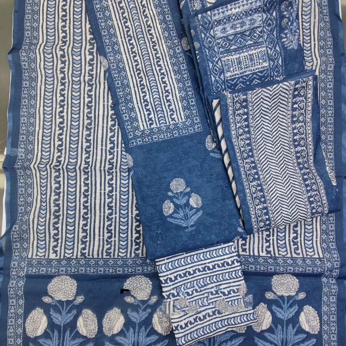 Pure cotton dress metarial